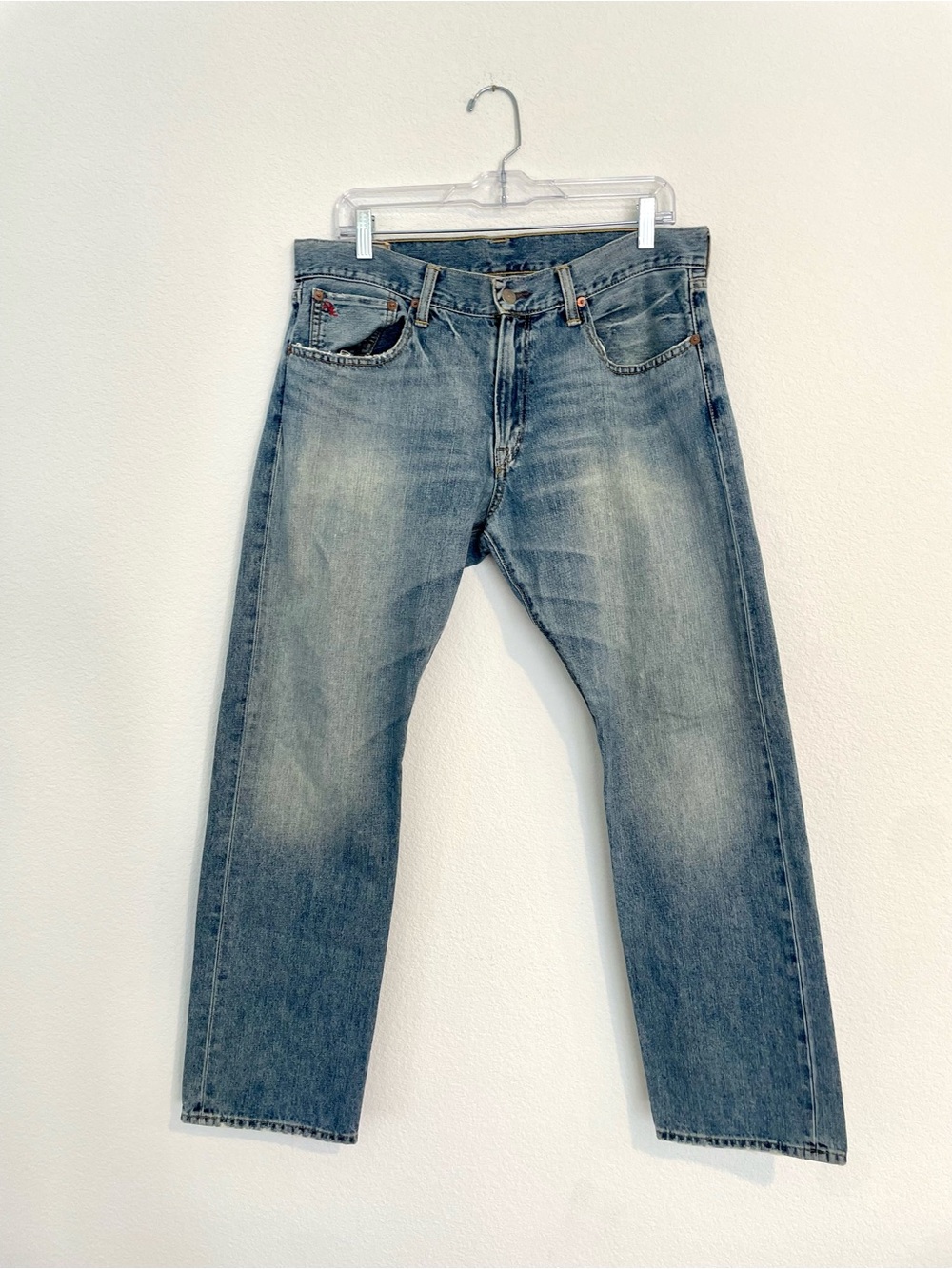 Polo Ralph Lauren Men's 33x30 Blue Straight Denim Jeans